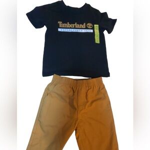 Timberland boys t-shirt short 2 piece set size 5